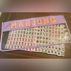 Classic Mahjong Tile Set (engraved) & tile bag. Great starter set 🀄️🪭